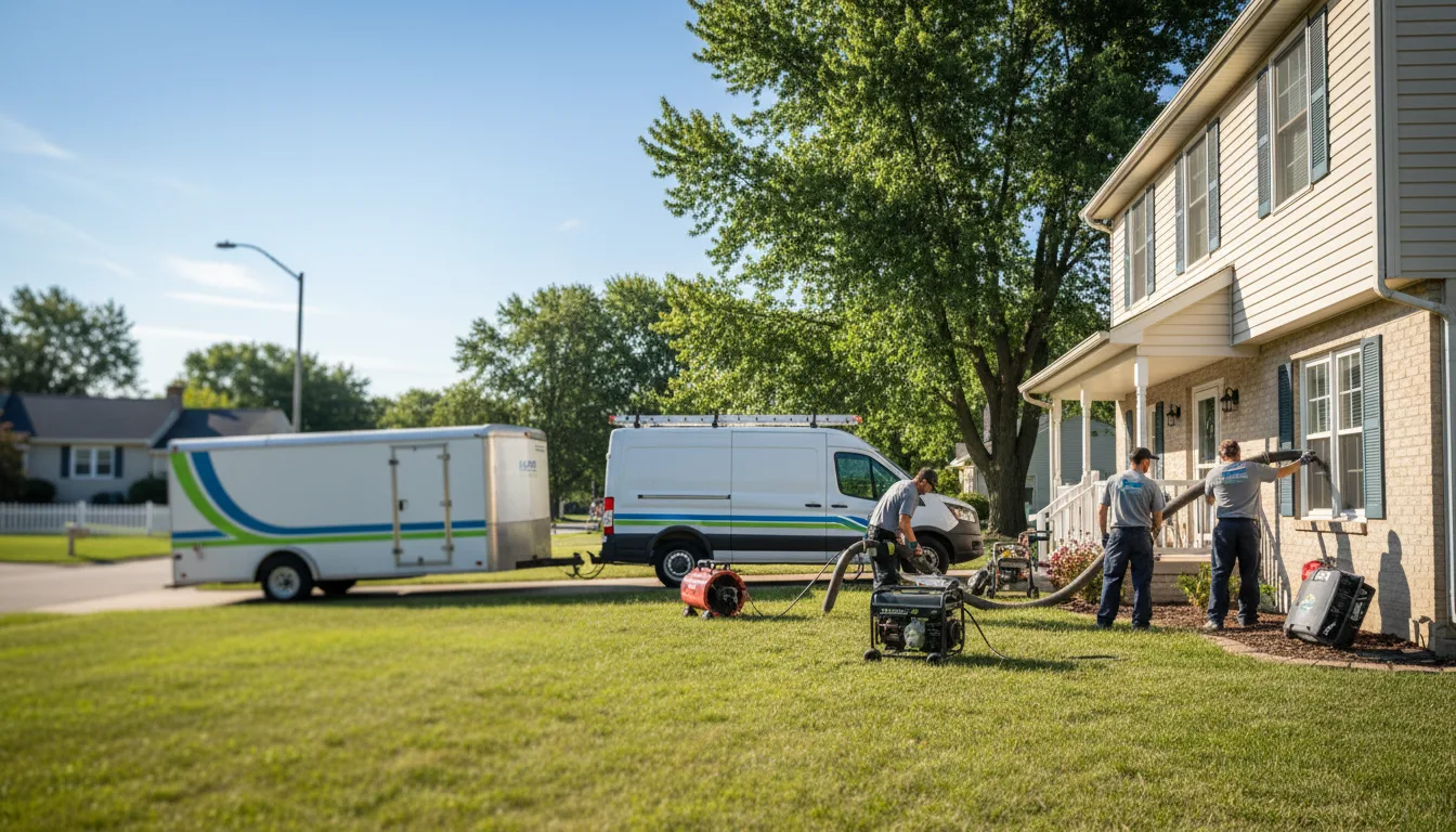 Flooded Basement Restoration And Cleanup With Repair in Milford, IA near me